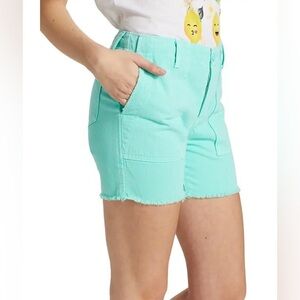 Le Superbe Beach Crawler Maldives Blue Cut Off Shorts Size 4 NWT